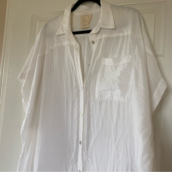 NWOT Free People Oversized Shirt Dress - Picture 10 of 16